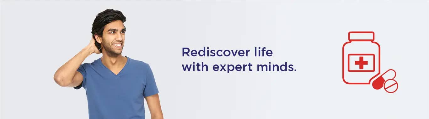 Handsome man with text promoting General Medicine at Sriram Hospital, KR Puram, Bangalore